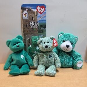 Ty Beanie Babies Erin The Bear 1997 With Erin collectable McDonald's bear 4H Bea